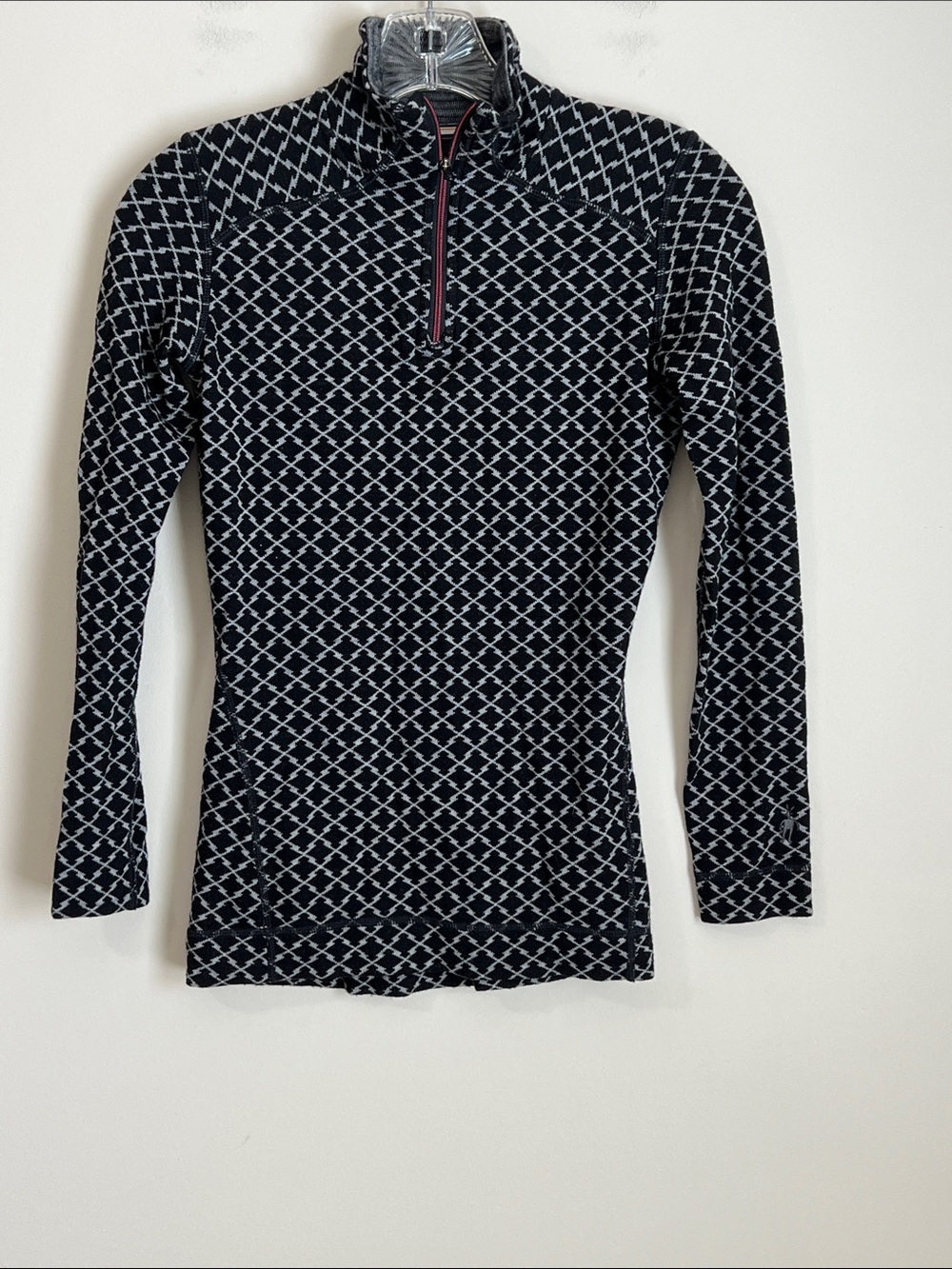 Smartwool Base Layer Quarter Zip Top Women's XS 100% Merino Wool